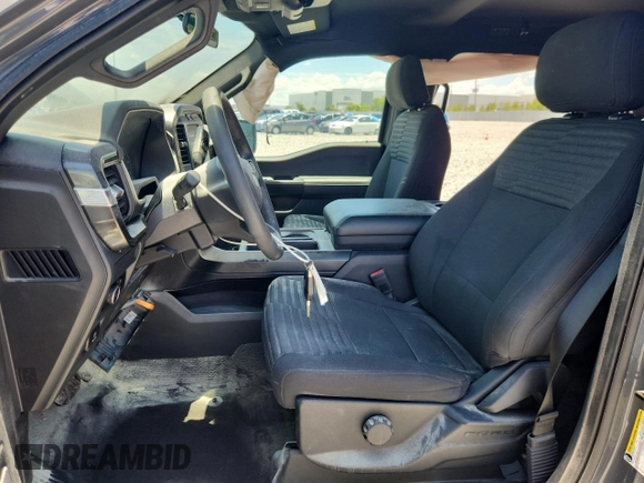 2021 Ford F-150 XL with VIN 1FTEW1CP1MFB85228, listed as a Copart auction lot 61338555 with Not provided miles and Salvage title. Bid and sale history available at DreamBid. Image 7.