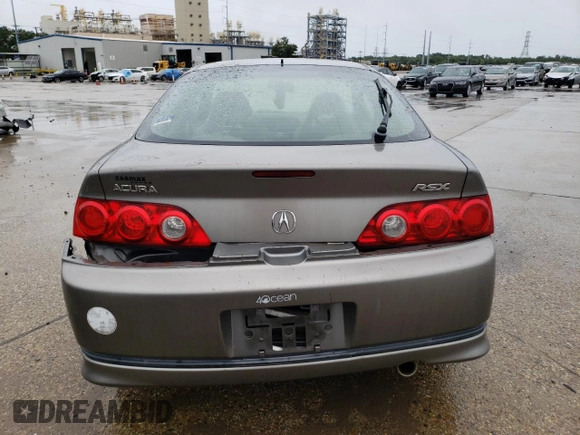 2005 Acura RSX with VIN JH4DC54855S010233, listed as a Copart auction lot 69376364 with 133,413 mi miles and Salvage Title. Bid and sale history available at carsss.com. Image 6.
