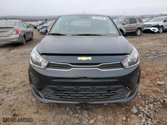 2023 Kia Rio 5-Door S with VIN 3KPA25AD8PE608329, listed as a Copart auction lot 47617055 with 33,911 mi miles and Salvage Title. Bid and sale history available at carsss.com. Image 5.