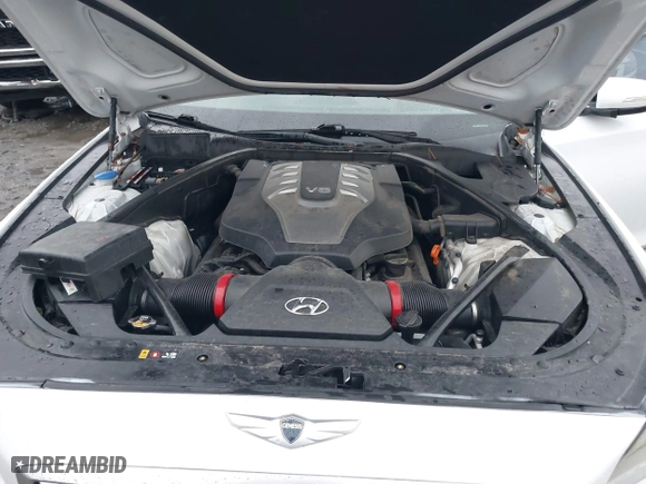 2015 Hyundai Genesis 5.0L with VIN KMHGN4JF0FU043700, listed as a IAAI auction lot 41527863 with 110,520 mi miles. Bid and sale history available at carsss.com. Image 10.