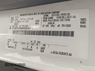 2017 Ford Transit с VIN 1FDBF9ZM5HKB16176, выставлен на аукционе IAAI как лот 42009818 с пробегом 105 074 миль миль и . История ставок и продаж доступна на DreamBid. Изображение 9.