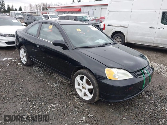 2002 Honda Civic EX with VIN 1HGEM22942L041574, listed as a IAAI auction lot 41504245 with 1 mi miles. Bid and sale history available at carsss.com. Image 1.