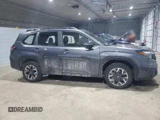 2025 Subaru Forester with VIN JF2SLDAC2SH424463, listed as a Copart auction lot 43462085 with 4,458 mi miles and Salvage title. Bid and sale history available at DreamBid. Image 4.