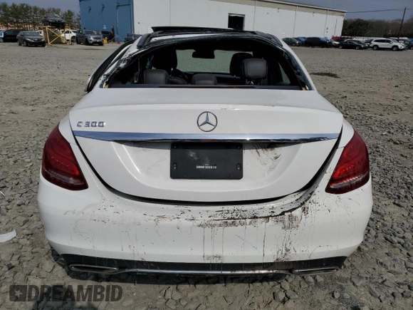 2018 Mercedes-Benz C 300 with VIN 55SWF4JB4JU264050, listed as a Copart auction lot 48200895 with Not provided miles and Salvage title. Bid and sale history available at DreamBid. Image 6.