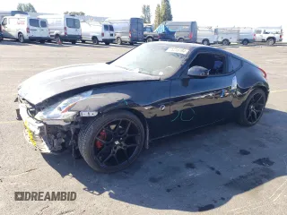 2015 Nissan 370Z with VIN JN1AZ4EHXFM444295, listed as a Copart auction lot 78216194 with 0 mi miles and Salvage Title. Bid and sale history available at carsss.com. Image 1.