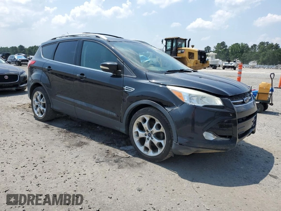 2015 Ford Escape Titanium with VIN 1FMCU0JX7FUA87129, listed as a Copart auction lot 61846965 with 160,044 mi miles and Salvage title. Bid and sale history available at DreamBid. Image 4.