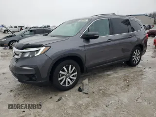 2021 Honda Pilot EX-L with VIN 5FNYF6H59MB026057, listed as a Copart auction lot 43539565 with 98,044 mi miles and Salvage Title. Bid and sale history available at carsss.com. Image 1.