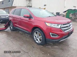 2015 Ford Edge Titanium with VIN 2FMPK4K88FBB76686, listed as a IAAI auction lot 41743766 with 68,913 mi miles. Bid and sale history available at carsss.com. Image 1.