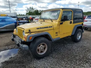 2001 Jeep Wrangler Sport z VIN 1J4FA49S01P355451, wystawiony jako Copart lot #56501545 z przebiegiem 213 027 mil mil oraz Czysty tytuł • Clean title. Historia ofert i sprzedaży dostępna na DreamBid. Obrazek 1.