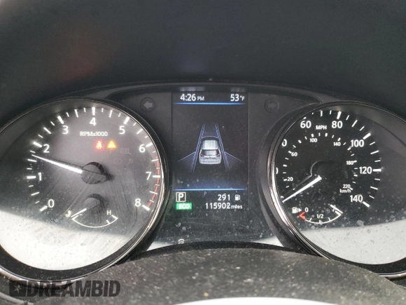 2019 Nissan Rogue SV with VIN JN8AT2MT1KW253618, listed as a Copart auction lot 82229044 with 115,902 mi miles and Salvage Title. Bid and sale history available at carsss.com. Image 9.