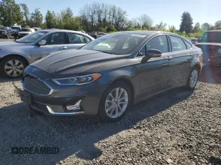 2020 Ford Fusion Titanium with VIN 3FA6P0SU4LR172158, listed as a Copart auction lot 55607325 with 53,766 mi miles and Salvage title. Bid and sale history available at DreamBid. Image 1.