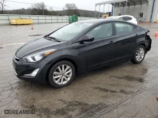 2015 Hyundai Elantra SE with VIN 5NPDH4AE0FH603361, listed as a Copart auction lot 45281865 with 106,762 mi miles and Salvage Title. Bid and sale history available at carsss.com. Image 1.