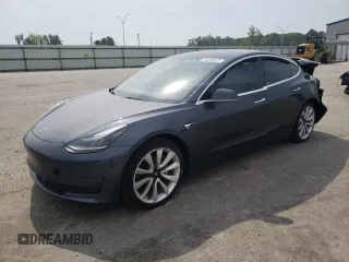 2018 Tesla Model 3 Long Range Battery with VIN 5YJ3E1EBXJF100415, listed as a Copart auction lot 53295825 with Not Provided miles and Salvage Title. Bid and sale history available at DreamBid. Image 1.