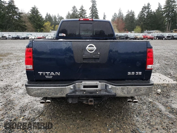2006 Nissan Titan SE with VIN 1N6AA06A06N534206, listed as a Copart auction lot 52132205 with 167,204 mi miles and Salvage title. Bid and sale history available at DreamBid. Image 6.