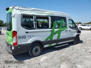 2019 Ford Transit Passenger XL with VIN 1FBZX2CM2KKB60969, listed as a Copart auction lot 71937604 with 114,827 mi miles and Salvage Title. Bid and sale history available at carsss.com. Image 3.