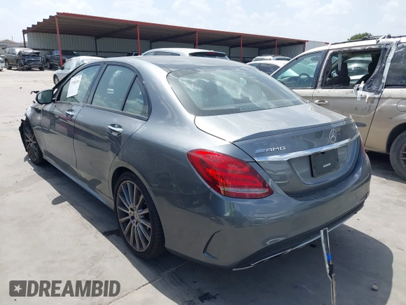 2017 Mercedes-Benz C 43 AMG with VIN 55SWF6EB1HU218353, listed as a IAAI auction lot 37198246 with 48,728 mi miles and . Bid and sale history available at DreamBid. Image 3.