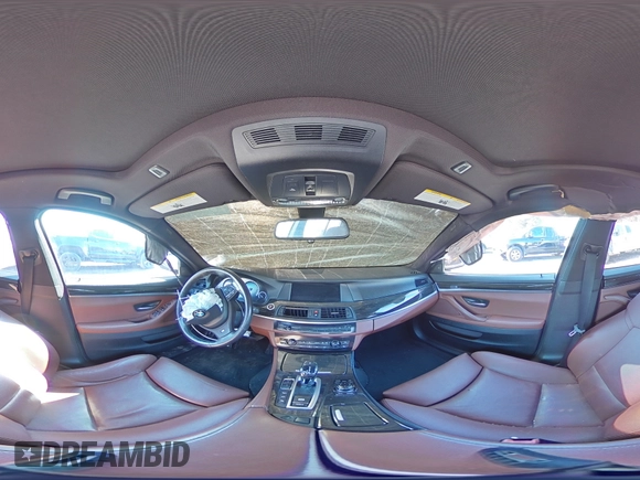 2013 BMW 5 Series 550i xDrive with VIN WBAFU9C59DDY72036, listed as a Copart auction lot 45280555 with 145,588 mi miles and Salvage Title. Bid and sale history available at carsss.com. Image 12.