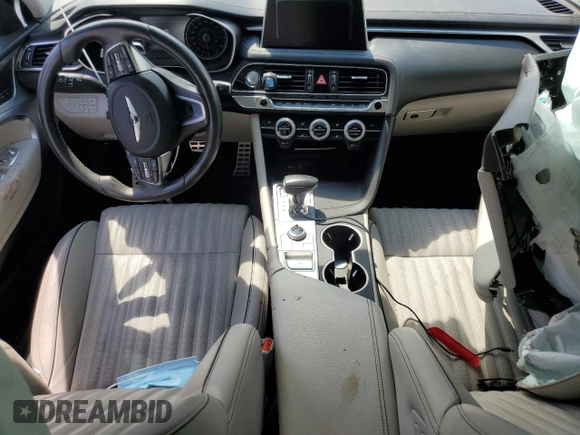 2019 Genesis G70 Advanced z VIN KMTG54LE3KU016950, wystawiony jako Copart lot #69569504 z przebiegiem 33 301 mil mil oraz Szkoda całkowita • Salvage title. Historia ofert i sprzedaży dostępna na DreamBid. Obrazek 8.