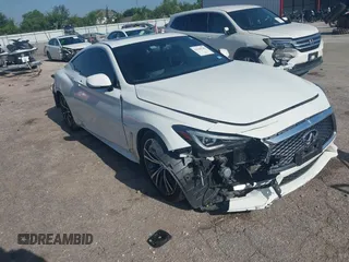 2018 Infiniti Q60 Sport with VIN JN1EV7EKXJM343325, listed as a IAAI auction lot 42364745 with 55,542 mi miles and . Bid and sale history available at DreamBid. Image 1.
