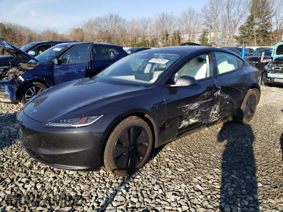 2024 Tesla Model 3 with VIN 5YJ3E1EA2RF859983, listed as a Copart auction lot 48044865 with 2,277 mi miles and Salvage Title. Bid and sale history available at DreamBid. Image 1.