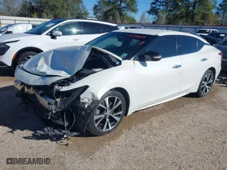 2017 Nissan Maxima Platinum with VIN 1N4AA6AP4HC412504, listed as a IAAI auction lot 41251614 with 150,007 mi miles. Bid and sale history available at carsss.com. Image 2.