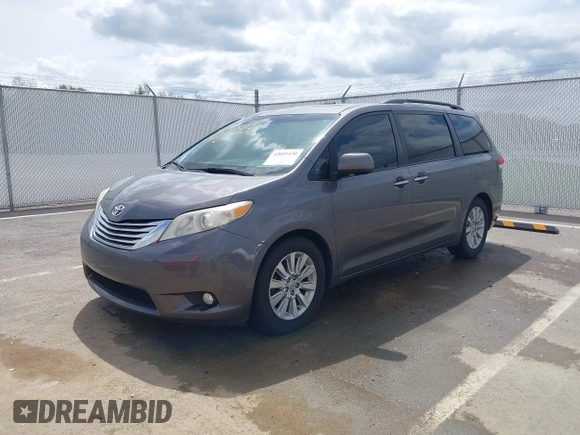 2011 Toyota Sienna XLE AAS with VIN 5TDYK3DC1BS069668, listed as a IAAI auction lot 42055430 with 212,167 mi miles and . Bid and sale history available at DreamBid. Image 2.