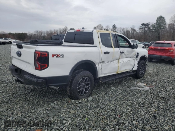 2024 Ford Ranger XLT with VIN 1FTER4HH9RLE29338, listed as a Copart auction lot 83814124 with 0 mi miles and Salvage Title. Bid and sale history available at carsss.com. Image 3.
