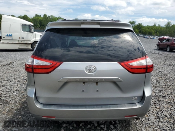 2015 Toyota Sienna LE with VIN 5TDJK3DC8FS104777, listed as a Copart auction lot 63440925 with 195,962 mi miles and Salvage title. Bid and sale history available at DreamBid. Image 6.