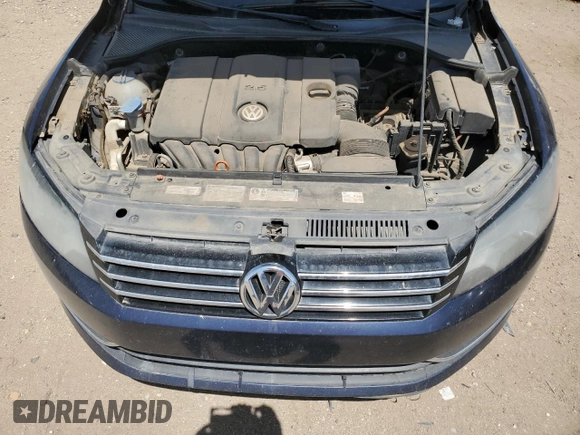 2012 Volkswagen Passat SE with VIN 1VWBP7A3XCC065461, listed as a Copart auction lot 61854385 with 214,225 mi miles and Salvage title. Bid and sale history available at DreamBid. Image 11.