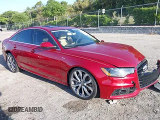 2014 Audi A6 Prestige z VIN WAUHGAFC6EN060054, wystawiony jako IAAI lot #42006061 z przebiegiem 42 381 mil mil oraz . Historia ofert i sprzedaży dostępna na DreamBid. Obrazek 1.