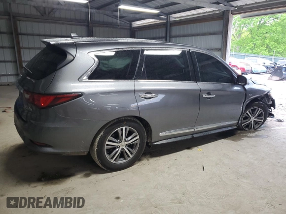 2020 Infiniti QX60 Pure with VIN 5N1DL0MN7LC532388, listed as a Copart auction lot 54425585 with 120,417 mi miles and Salvage Title. Bid and sale history available at DreamBid. Image 3.