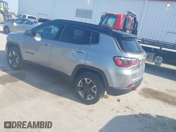 2017 Jeep Compass Trailhawk with VIN 3C4NJDDB3HT624492, listed as a IAAI auction lot 42618883 with 105,140 mi miles and . Bid and sale history available at DreamBid. Image 3.