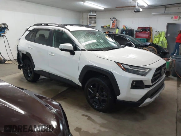 2023 Toyota RAV4 Adventure with VIN 2T3J1RFV6PW369380, listed as a IAAI auction lot 41708126 with 33,683 mi miles. Bid and sale history available at carsss.com. Image 1.
