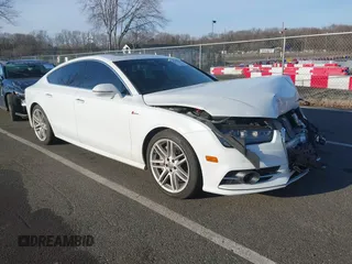 2017 Audi A7 Premium Plus z VIN WAUW2AFC6HN025573, wystawiony jako IAAI lot #41479846 z przebiegiem 82 573 mil mil oraz . Historia ofert i sprzedaży dostępna na DreamBid. Obrazek 1.