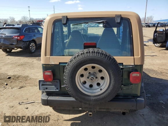 1999 Jeep Wrangler Sport with VIN 1J4FY19S2XP446059, listed as a Copart auction lot 51246105 with 183,072 mi miles and Clean Title. Bid and sale history available at carsss.com. Image 6.