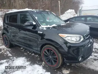 2014 Kia Soul + with VIN KNDJX3A51E7011471, listed as a IAAI auction lot 41535197 with 65,424 mi miles and . Bid and sale history available at DreamBid. Image 1.