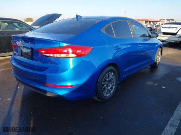 2017 Hyundai Elantra SE with VIN KMHD74LFXHU085935, listed as a IAAI auction lot 41477983 with 120,681 mi miles. Bid and sale history available at carsss.com. Image 4.