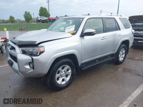 2017 Toyota 4Runner SR5 with VIN JTEBU5JR3H5433541, listed as a IAAI auction lot 42041837 with 121,927 mi miles and . Bid and sale history available at DreamBid. Image 18.