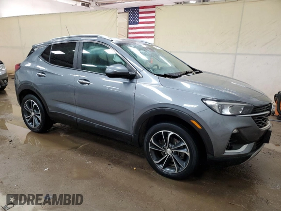 2021 Buick Encore GX Select with VIN KL4MMESL9MB163440, listed as a Copart auction lot 48675515 with 129,455 mi miles and Salvage title. Bid and sale history available at DreamBid. Image 4.