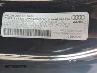 2010 Audi S5 Prestige with VIN WAUVGAFH8AN013634, listed as a Copart auction lot 77213984 with 43,528 mi miles and Non Repairable. Bid and sale history available at carsss.com. Image 13.