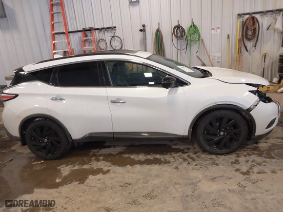 2018 Nissan Murano Platinum with VIN 5N1AZ2MH0JN123528, listed as a IAAI auction lot 41582715 with 91,688 mi miles. Bid and sale history available at carsss.com. Image 13.