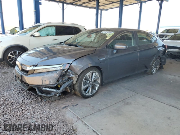 2019 Honda Clarity Plug-In Hybrid with VIN JHMZC5F14KC005388, listed as a Copart auction lot 61724054 with 0 mi miles and Salvage Title. Bid and sale history available at carsss.com. Image 1.