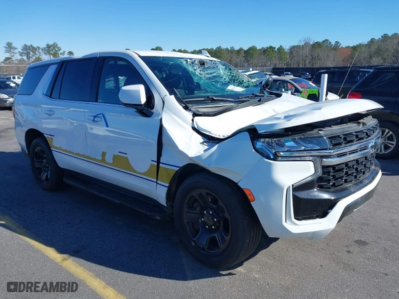 2022 Chevrolet Tahoe Commercial with VIN 1GNSCLED1NR239385, listed as a IAAI auction lot 41637193 with 40,346 mi miles. Bid and sale history available at carsss.com. Image 1.