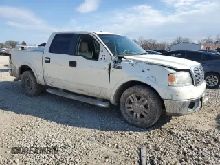 2008 Ford F-150 XLT with VIN 1FTPW12V68FC28864, listed as a Copart auction lot 50833495 with 154,615 mi miles and Salvage title. Bid and sale history available at DreamBid. Image 4.