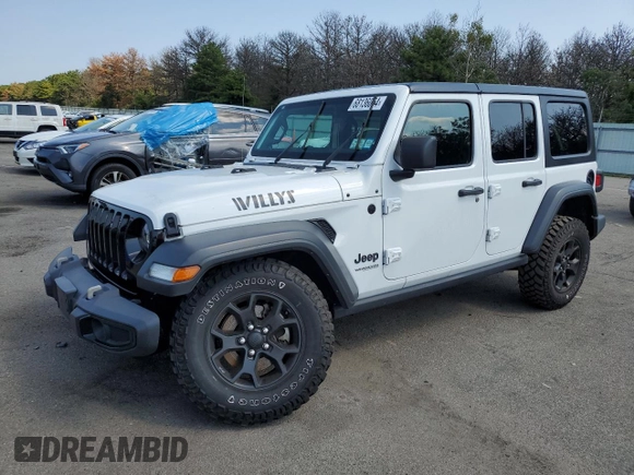 2021 Jeep Wrangler Unlimited Sport Altitude с VIN 1C4HJXDNXMW831751, выставлен на аукционе Copart как лот 68136054 с пробегом 21 232 миль миль и Списание • Salvage title. История ставок и продаж доступна на DreamBid. Изображение 1.
