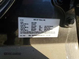 2024 Tesla Model Y Long Range с VIN 7SAYGDEE3RF008119, выставлен на аукционе Copart как лот 76385264 с пробегом 2 918 миль миль и Списание • Salvage title. История ставок и продаж доступна на DreamBid. Изображение 15.