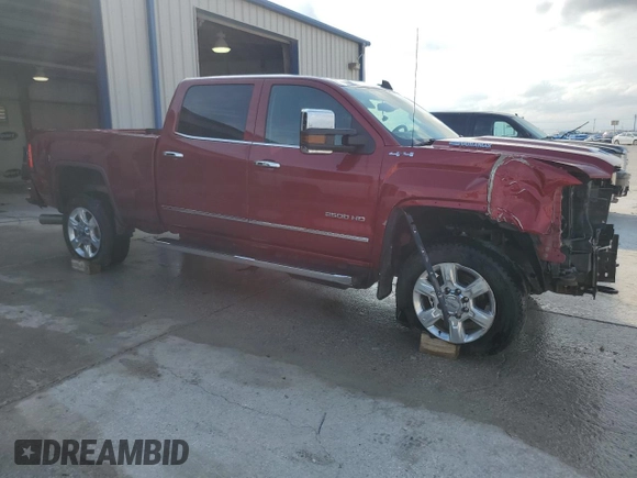2018 GMC Sierra 2500HD SLT with VIN 1GT12TEY0JF123200, listed as a Copart auction lot 80458064 with 134,991 mi miles and Clean Title. Bid and sale history available at carsss.com. Image 4.