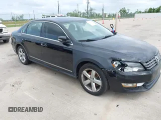 2013 Volkswagen Passat TDI SE with VIN 1VWBN7A30DC043444, listed as a IAAI auction lot 42150639 with 103,628 mi miles. Bid and sale history available at carsss.com. Image 1.
