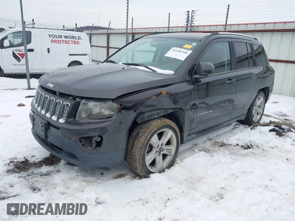 2014 Jeep Compass Limited with VIN 1C4NJDCB6ED549614, listed as a IAAI auction lot 41595768 with 114,472 mi miles. Bid and sale history available at carsss.com. Image 17.