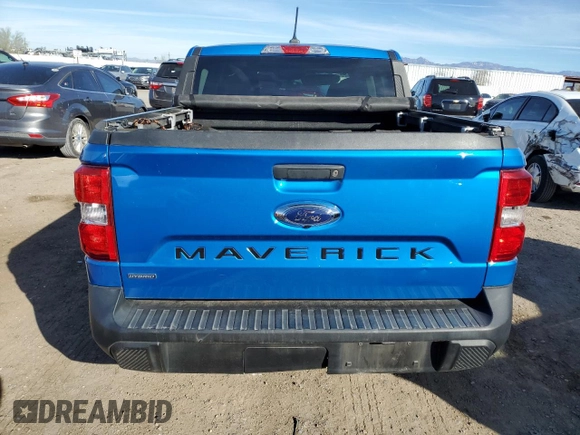 2022 Ford Maverick XL with VIN 3FTTW8E33NRA39685, listed as a Copart auction lot 43644175 with 60,070 mi miles and Salvage Title. Bid and sale history available at DreamBid. Image 6.